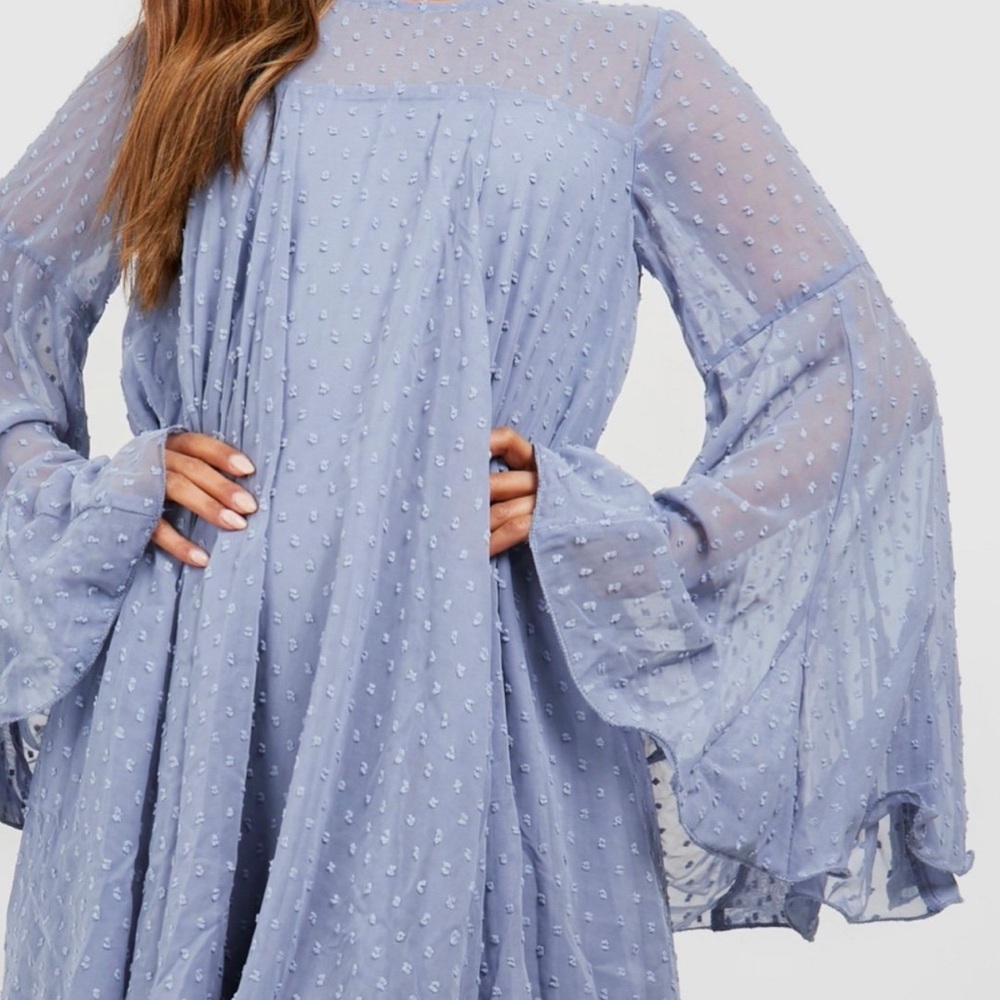 Mesh pleated smock dress size 14